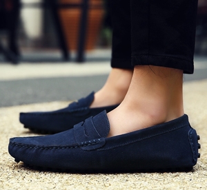 <span class=keywords><strong>Mocasines</strong></span> para caminar de oficina para <span class=keywords><strong>hombre</strong></span>, cabeza de gamuza de 10 colores, ligeros, transpirables, cómodos, acolchados, Oxford, planos, informales, tendencia de Beanshoe - Product Image 6