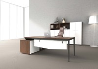 Escritorio Ejecutivo de Lujo LIWEI, Muebles de Oficina de Madera de Grado Comercial, Estación de Trabajo en Forma de L para Gerentes, Conjunto de Muebles Laterales Modernos