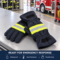 Gants de pompier ignifuges, résistants au feu, isolants haute température, fabriqués en Chine, compatibles avec les pompiers