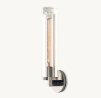 Support de lampe moderne américain E26 Applique murale en cristal plaqué nickel et fer noir avec source de lumière LED pour le salon ou la chambre à coucher