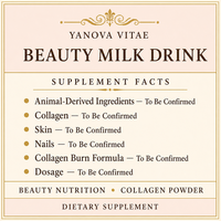 Boisson au Lait Beauté en Poudre de Collagène - Peau, Ongles & Contrôle de la Cellulite avec Stimulation du Métabolisme, Formule Brûle-Collagène