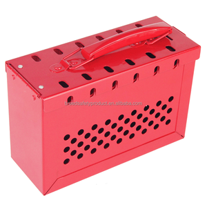 Boîte en acier de verrouillage de groupe portable Station de <span class=keywords><strong>cadenas</strong></span> en acier de sécurité 13 trous de <span class=keywords><strong>cadenas</strong></span> Boîte de verrouillage en métal portable <span class=keywords><strong>avec</strong></span> poignée ergonomique - Product Image 5