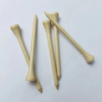 Tees de golf en bois biodégradables HOFA, robustes et durables, avec logo personnalisé, tailles 83 mm, 70 mm et 100 mm