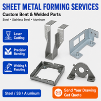 Services de formage de tôles, découpe laser de précision sur mesure OEM, pliage de fer et d'acier, soudage, fabrication de composants