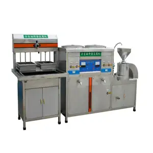 150-180kg/h Hot Cooking Tofu Mold Pressed Maker Chinese Food Snack Soybean Milk Grinding Boiling Pressing & Molding Machine