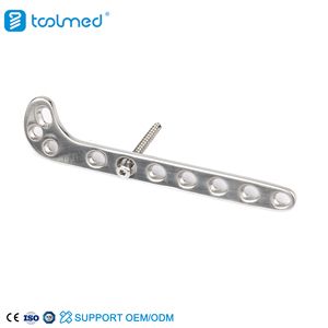 2.7mm pelat kompresi dokter hewan SS <span class=keywords><strong>Distal</strong></span> <span class=keywords><strong>Femoral</strong></span>, sistem implan hewan ortopedi plat tulang hewan 10 lubang kanan - Product Image 6