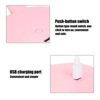L07 Anneau lumineux LED pour chat, mini, en plastique, 5500K, portable, rechargeable USB, 3 modes, SOS, miroir de maquillage pour selfie