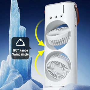 Ventilateur portable ultra-puissant pour camping et extérieur, souffleur sans balais haute vitesse 130 000 tours, souffleur de poussière, alimenté par batterie, 4ème batterie - Product Image 6