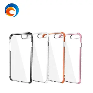 TPE+TPU 2 In 1 Transparent Mobile Accessories Phone Case For Phone 6/6s/7/8/plus Above Models