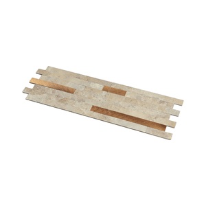 OEM/ODM Peel and Stick <b>Backsplash</b> Mosaic Faux Stone Look Mixed Aluminium Peel-and-stick-<b>tile</b> for Walls - Product Image 3