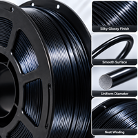 Filament d'imprimante 3D MEIJIMEI PLA Silk Matte 1,75 mm, surface lisse sans traces de couches, consommables pour modèles de figurines DIY