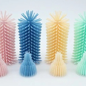 Brosse de nettoyage pour biberons en silicone sans BPA Shenzhen Mother Baby, ensemble de brosses de nettoyage pour biberons, brosse pour tétines, outil <span class=keywords><strong>magique</strong></span> NYK06 - Product Image 4
