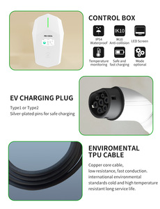 Estación de Carga para Vehículos de 7Kw del Fabricante OEM/ODM, Tipo 1 Tipo 2, Interfaz CCS, 32A, Nuevo Cargador de Pared - Product Image 4