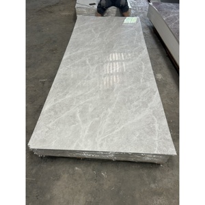 Lastra in PVC effetto marmo UV1220*2440*2.5mm, alta lucentezza, garanzia 3 anni, impermeabile, moderna, per pareti di bagno e <span class=keywords><strong>cucina</strong></span>. - Product Image 4