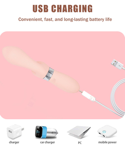 LOTUSIF Women's Rabbit Stick Silicone Clitoral <b>Vibrator</b> Stimulator USB Power G-Spot Licking Tongue <b>Vibrator</b> Sex Toy - Product Image 4