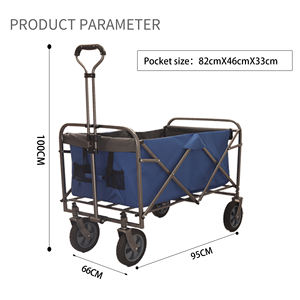 Carrito de Compras Plegable Ligero, Carretilla de Mano Plegable, Vagón Portátil para Exteriores - Product Image 3