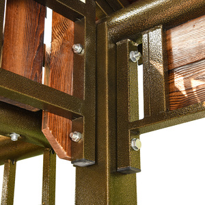 Balcón Patio trasero Jardín Gazebo <span class=keywords><strong>para</strong></span> disfrutar <span class=keywords><strong>de</strong></span> su tiempo libre con su familia y sus amigos Cama tumbada <span class=keywords><strong>Columpio</strong></span> y sillas <span class=keywords><strong>de</strong></span> mesa - Product Image 6