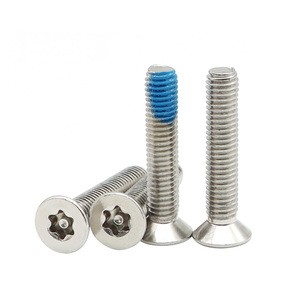 สกรูหัวแบน Torx หกแฉก ขนาดเมตริก M5*27 304 A2-70 สแตนเลส GB2673 ป้องกันการขโมย ป้องกันการถอดประกอบ - Product Image 5