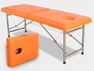 เตียงสักพับได้แบบพกพา ปรับระดับความสูงได้ โครงโลหะ มีหลายสีให้เลือก - Product Image 3