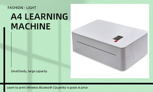 Máy in nhiệt mini di động 210MM, máy in ảnh nhiệt không dây USB, máy in hóa đơn, máy in nhiệt A4 di động giá rẻ, dùng được với Android - Product Image 2