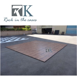 Plancher de danse portable en gros pour fêtes et mariages, revêtement de sol événementiel avec plateforme en PVC et bordure en aluminium - Product Image 3