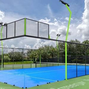 Venta al por mayor de pistas de pádel panorámicas cubiertas con césped sintético de lujo, proveedor de pistas de pádel estándar - Product Image 6