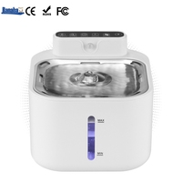 Banabapet Tempat Minum Kucing Nirkabel 4L, Tempat Minum Hewan Peliharaan Pintar Bertenaga Baterai dengan Sensor Gerak, Pompa Senyap, Tanpa Kabel, Dapat Diisi Ulang