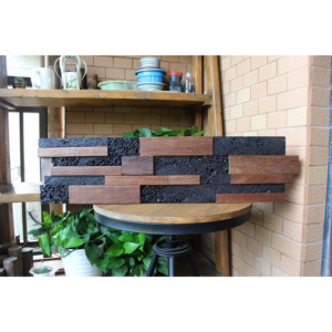 Decoración de interiores Panel de pared de madera de fácil instalación Pared DE ARTE 3D Paneles de madera maciza - Product Image 6