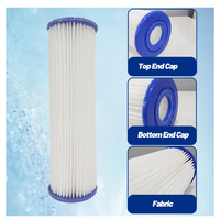 Filtre à cartouche MEGA 20 microns, élément PET/PU, longueur 10 pouces, pression 1,0-4,0 bars, 1-45 ° Refroidisseur d'eau à température contrôlée (gamme de température C)