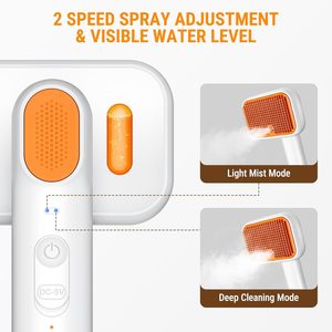 2026 Accesorios para Mascotas Cepillo de Vapor 3 en 1 para Perros y Gatos, Herramienta de Aseo con Pulverizador Silencioso, Peine Pulverizador Autolimpiante con Ventana de Agua Visible, Extra - Product Image 4