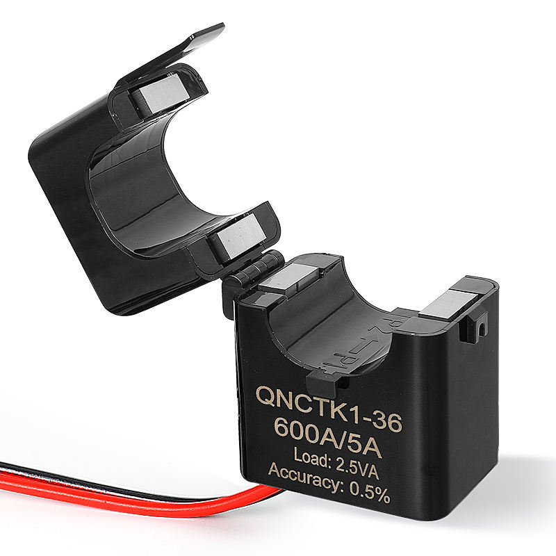 Split Core Current Transformer QNCTK1-36 300/5 400/5 500A 600A 5A 0.5 Class Current Sensor Open Type Current Transducer Clamp Ct