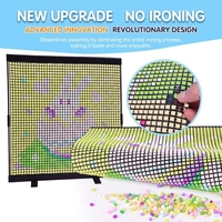 Kit de perles à fusionner Pixel Fuse Bead EVA Grid, série Noël, ensemble de planches à perles, modèle SA297