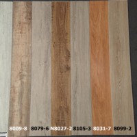 Revêtement de sol en vinyle SPC 6mm 5mm Cliquez sur le placage de bois SPC Matériau en PVC pour une utilisation en appartement Solution de conception graphique