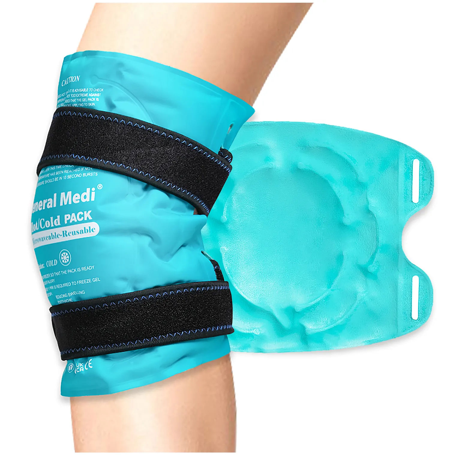 Knie-Ijspak Met Wrap Kniebrace Warme Koude Therapie Gel Pack Op Maat Gemaakte Compressie Herbruikbaar Hoofd Knie Rug Schouder Ijspak