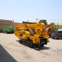 Grue araignée mobile diesel la plus vendue, capacité de levage de 12 tonnes, télécommande, chenilles, hauteur de levage personnalisée de 24,5 m