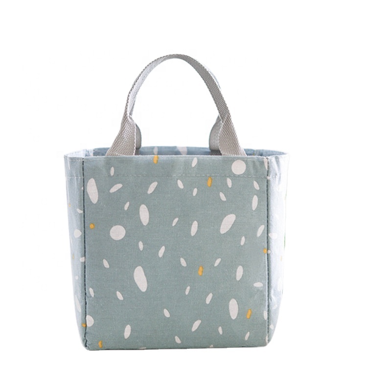 Хорошо продаваемые сумки для ланча, корзина для пикника с крышкой, новый продукт, Корейская Изолированная коробка для ланча из хлопка и льна, Сумка с изоляцией для рта