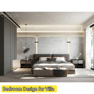 Sang trọng 3D Rendering trang trí nội thất phòng khách phòng tắm đồ nội thất tùy chỉnh vật liệu xây dựng cho toàn bộ ngôi nhà thiết kế nội thất dịch vụ - Product Image 5