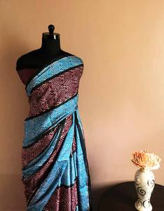 Nuevas colecciones de sarees de seda Tussar pura, suaves y cómodos, estampados a mano, para fiestas, marca UDDUP, en stock. - Product Image 3