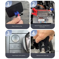 Multifunction 4-in-1 Jump Starter Air Compressor 150PSI 90W Tire Inflator Digital Display LED Power Bank Zero Voltage Start Auto