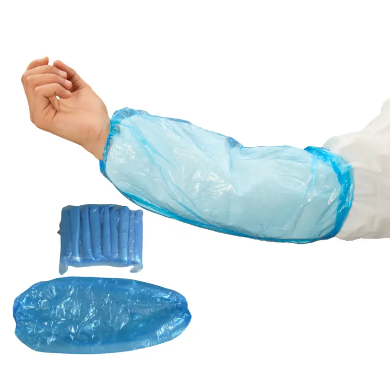 Plastic Disposable Blue PE/CPE Clear Transparent Sleeve Cover Waterproof Arm Cover With High Quality And Good Price