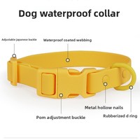Ensemble collier et laisse pour chien en PVC couleur macaron, avec fonctions imperméables et phosphorescentes, confortable et doux