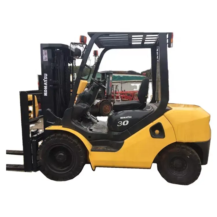 2019 Tahun Menggunakan Baterai Truk Forklift Mulai 3.0 Ton Forklift Jepang Fd30t-17 FD30 Diesel Komatsu Forklift