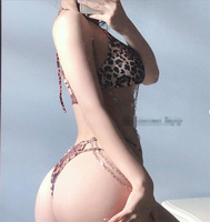 Ropa Erotica String et Soutien-Gorge Ensembles Hot Femmes Sexy Lingerie Ensembles Lenceria Erotica Sexy En Gros Sous-Vêtements Sexuel Léopard