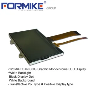 Modul LCD 128 Layar Sentuh Monokrom Tampilan Grafis 12864X64
