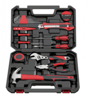 Ensemble d'outils professionnels avec boîte à outils FY-6013-15, kit d'outils de quincaillerie pour la réparation à domicile et l'entretien quotidien DIY