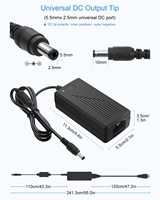 Transformateur LED 12V 5A 60W Alimentation à découpage avec entrée AC 220V et sortie DC 12V Connexion enfichable