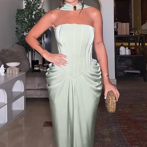 <span class=keywords><strong>Abiti</strong></span> Lunghi da <span class=keywords><strong>Donna</strong></span> <span class=keywords><strong>su</strong></span> <span class=keywords><strong>Misura</strong></span> di Alta Gamma, Senza Spalline, con Vita Definita e Pieghe, Moda - Product Image 5