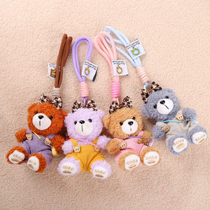 Wholesale <b>Cute</b> Teddy <b>Bear</b> Plush Hanging Decorations Bag Hangers Decorative Plush Toys Claw Machine Plush Toys - Product Image 3