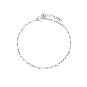 Haute qualité mode minimaliste bijoux fins 925 argent Sterling 18k plaqué or délicat Figaro chaîne Bracelet pour les femmes - Product Image 6