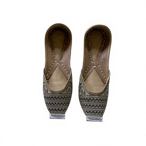 BS INTERNATIONAL 2026 Fashion Trend Ladies Leather <b>Shoes</b> Traditional Indian Rajasthani Embroidery Elastic Band Walking <b>Style</b> - Product Image 2